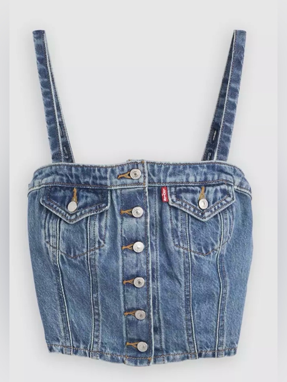 Levi's Premium Denim Tube Top - NWT - Picture 4 of 8
